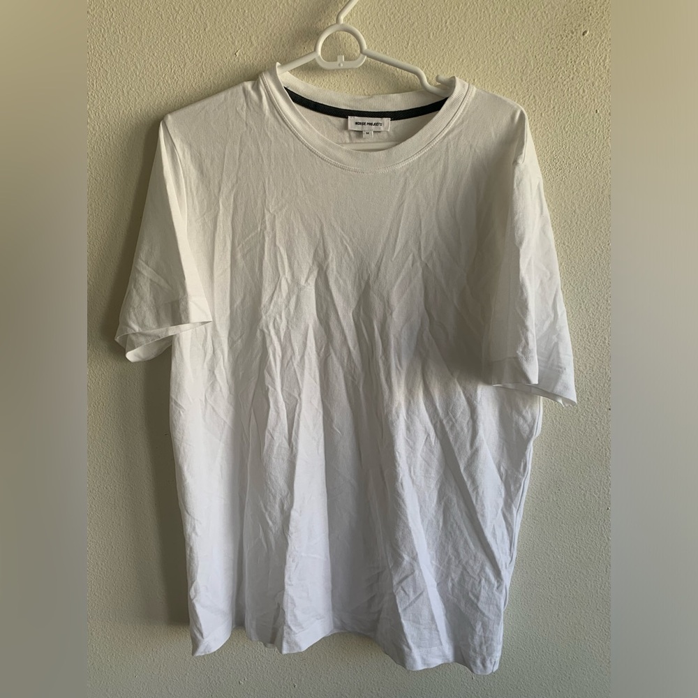 Norse Projects Jakob All Seasons White Cotton Crew Neck Tee Tshirt Men’s Size M